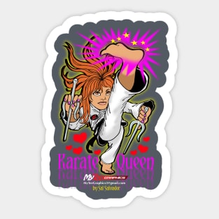 Karate Queen Sticker